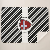 Norwegische Flagge Sherpadecke (Vorderseite (Horizontal))