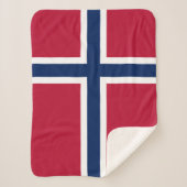 Norwegische Flagge Sherpadecke (Vorderseite)