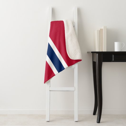 Norwegische Flagge Sherpadecke (Beispiel)