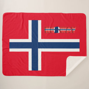 Norwegische Flagge Sherpadecke