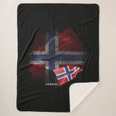 norwegische Flagge Sherpadecke (Vorderseite)