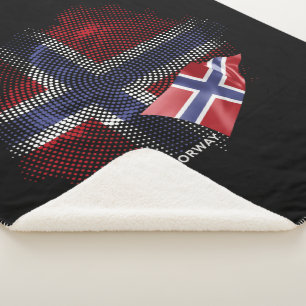 norwegische Flagge Sherpadecke