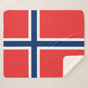Norwegische Flagge Sherpadecke