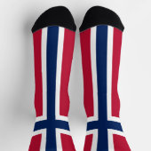 Norwegische Flagge Socken (Oben)