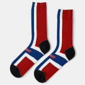 Norwegische Flagge Socken (Linkes Detail)