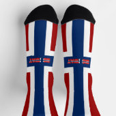 Norwegische Flagge Socken (Oben)