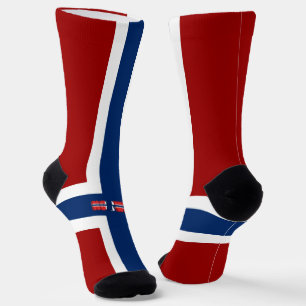 Norwegische Flagge Socken