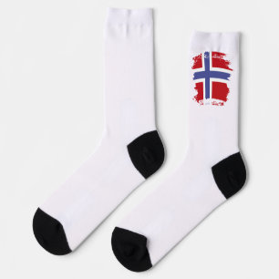 Norwegische Flagge Socken