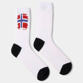 Norwegische Flagge Socken (Rechts)