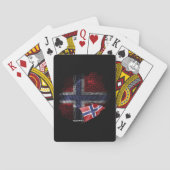 norwegische Flagge Spielkarten (Rückseite)