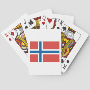 Norwegische Flagge Spielkarten