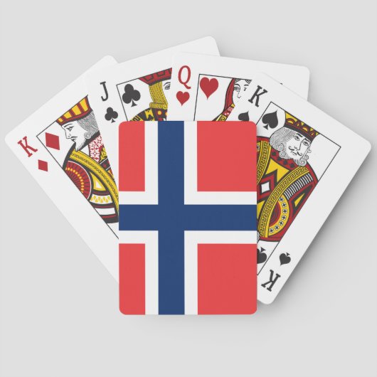 Norwegische Flagge Spielkarten (Rückseite)