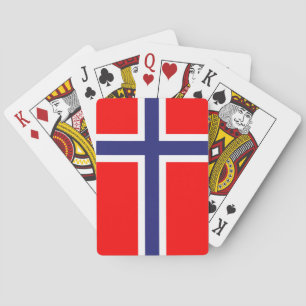 Norwegische Flagge Spielkarten