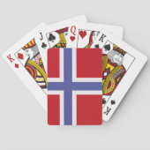 Norwegische Flagge Spielkarten (Rückseite)