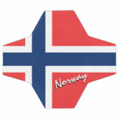 Norwegische Flagge / Sport Fußball (Flach)