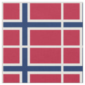 Norwegische Flagge Stoff (Nahaufnahme)