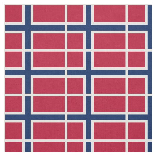 Norwegische Flagge Stoff (Muster)