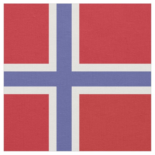 Norwegische Flagge Stoff (Nahaufnahme)