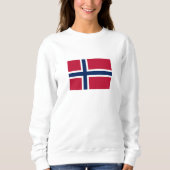 Norwegische Flagge Sweatshirt (Vorderseite)