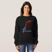 Norwegische Flagge Sweatshirt (Vorne ganz)