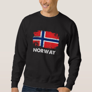 Norwegische Flagge Sweatshirt
