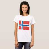 Norwegische Flagge T-Shirt (Vorne ganz)