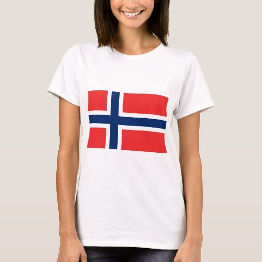 Norwegische Flagge T-Shirt (Vorderseite)
