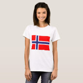 Norwegische Flagge T-Shirt (Vorne ganz)