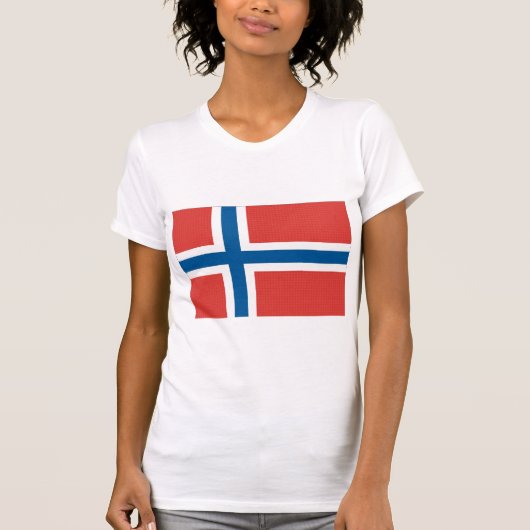 Norwegische Flagge T-Shirt (Vorderseite)