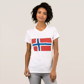 Norwegische Flagge T-Shirt (Vorne ganz)