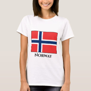 Norwegische Flagge T-Shirt