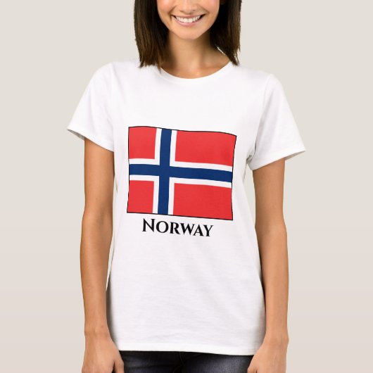 Norwegische Flagge T-Shirt (Vorderseite)