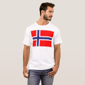 Norwegische Flagge T-Shirt (Vorne ganz)