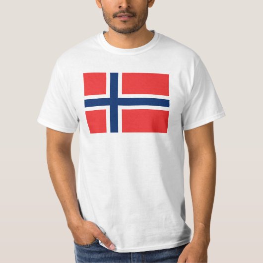 Norwegische Flagge T-Shirt (Vorderseite)