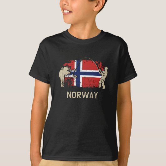 Norwegische Flagge T-Shirt (Vorderseite)