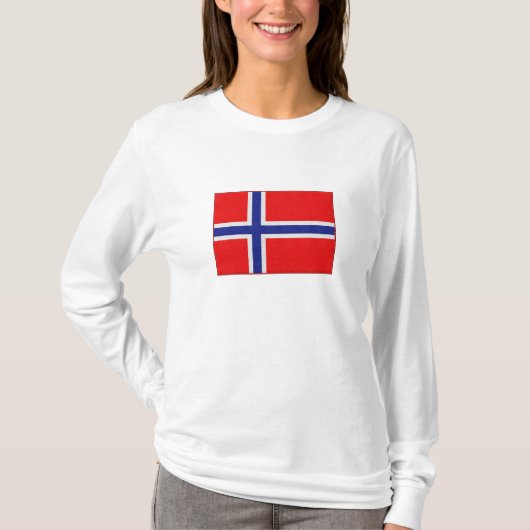 Norwegische Flagge T-Shirt (Vorderseite)