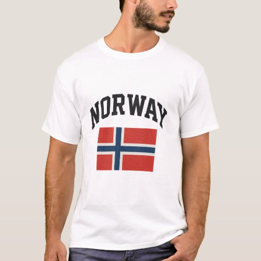Norwegische Flagge T-Shirt (Vorderseite)