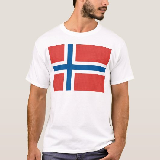 Norwegische Flagge T-Shirt (Vorderseite)