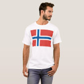 Norwegische Flagge T-Shirt (Vorne ganz)