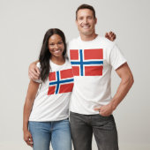 Norwegische Flagge T-Shirt (Unisex)