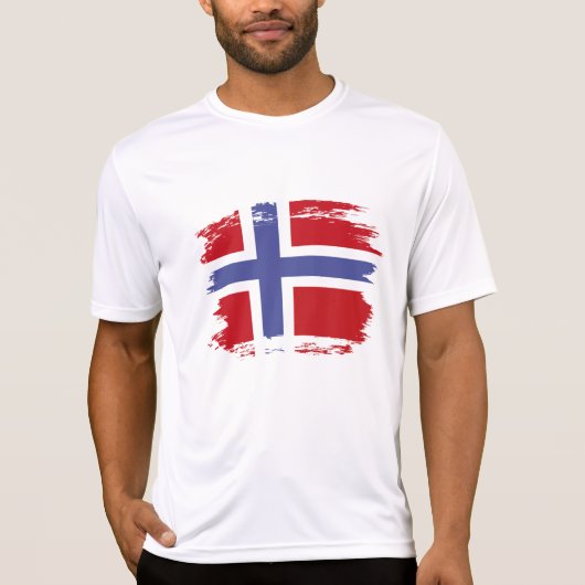 Norwegische Flagge T-Shirt (Vorderseite)