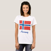 Norwegische Flagge T-Shirt (Vorne ganz)