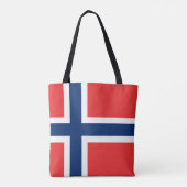 Norwegische Flagge Tasche (Rückseite)