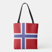 Norwegische Flagge Tasche (Rückseite)