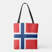 Norwegische Flagge Tasche (Rückseite)