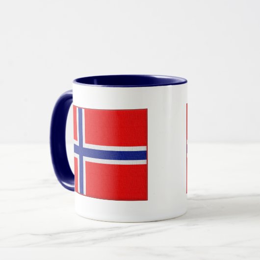 Norwegische Flagge Tasse (Vorderseite Links)