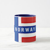 Norwegische Flagge Tasse (Zentrum)