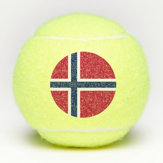 Norwegische Flagge Tennisbälle (Vorderseite)