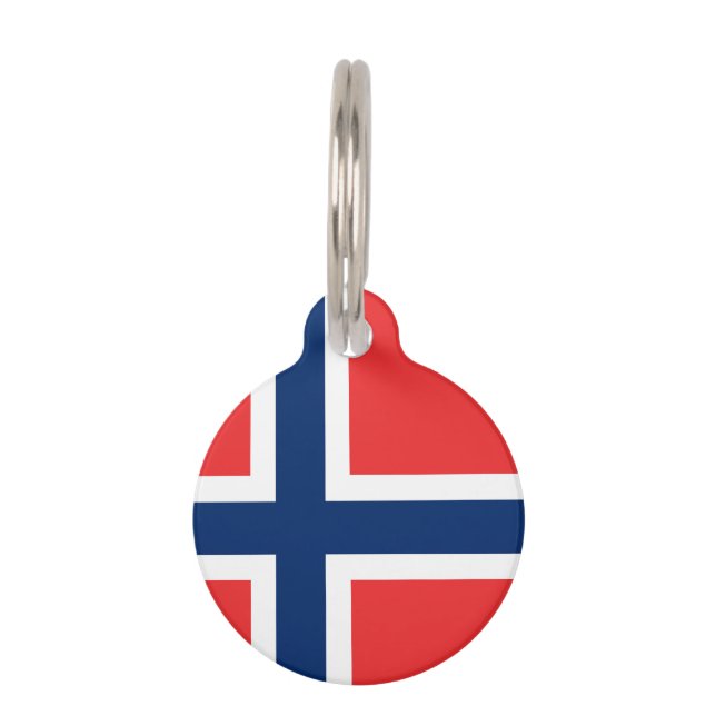 Norwegische Flagge Tiermarke (Vorderseite)