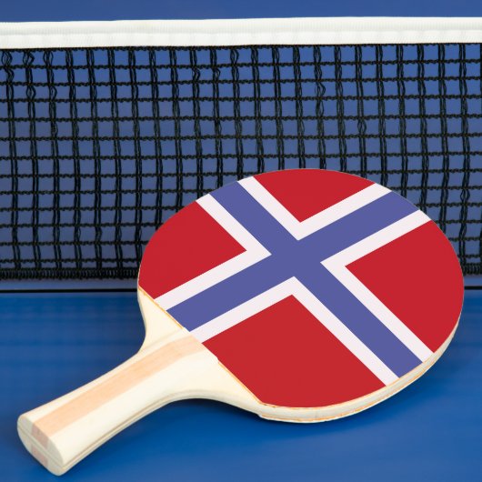 Norwegische Flagge Tischtennis Schläger (InSitu)